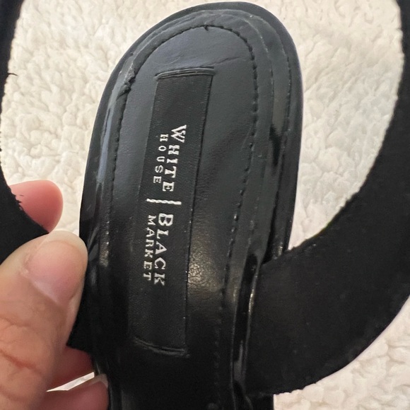 White House Black Market Women’s Size US 5 1/2 Leather Outsole Floral Slingback - Picture 8 of 11